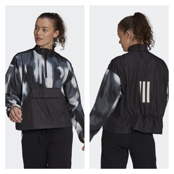 Adidas Back To Sport Wind.Rdy Anorak Packable Wind Rain Resistant Jacket Small - Picture 1 of 14